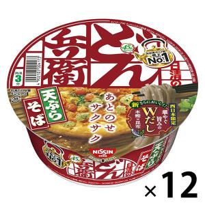 カップ麺 日清のどん兵衛 天ぷらそば（西日本版） 1セット（12個）　日清食品｜LOHACO by ASKUL