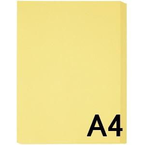 アスクル　カラーペーパー　A4　クリーム　1箱（500枚×10冊入）  オリジナルの商品画像
