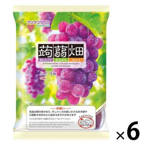 蒟蒻畑　ぶどう味　6袋 マンナンライフ　蒟蒻ゼリー　一口ゼリー