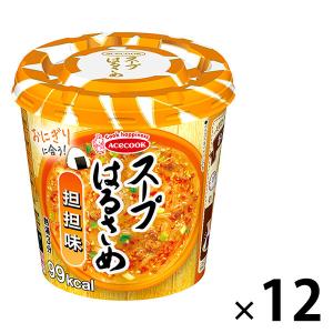 送料無料 エースコック スープはるさめ ワンタン 23g×6カップ入