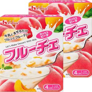 ハウス食品 フルーチェ ミックスピーチ 200g 1セット（2個）｜LOHACO by アスクル