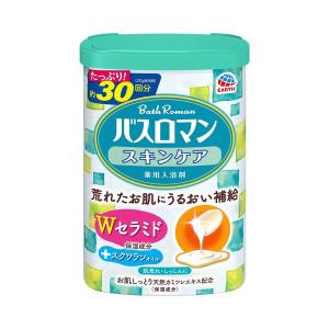 入浴剤 温泉の素 バスロマン スキンケアWセラミド 600g 1個 (にごりタイプ) アース製薬