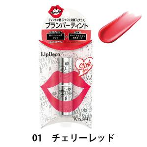 LipDeco（リップデコ） プランパーティント スティック 01チェリーレッド 伊勢半