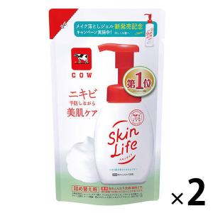 スキンライフ 薬用泡のふんわり洗顔 詰め替え用 シトラスブーケの香り 140mL×2個 牛乳石鹸共進社