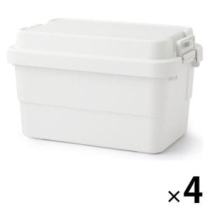 【まとめ買いセット】無印良品 ポリプロピレン頑丈収納ボックス 大 50L 約幅60×奥行39×高さ37cm 4個 良品計画