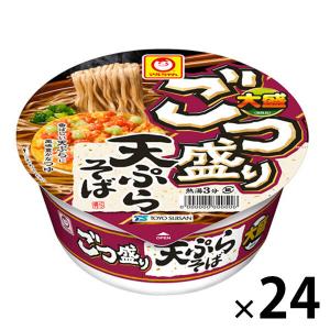 ごつ盛り 天ぷらそば 1セット（24個） 東洋水産   カップ麺 マルちゃん　カップそば　大盛り｜LOHACO by アスクル