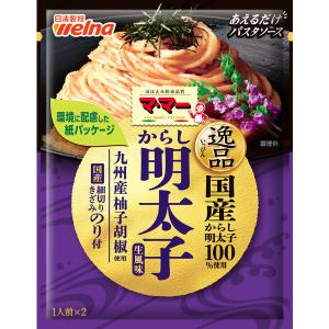 日清製粉ウェルナ マ・マー あえるだけパスタソース 逸品からし明太子 国産からし明太子100%使用 1人前×2 1個｜LOHACO by ASKUL