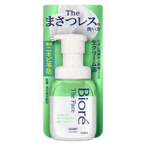 花王 ビオレ ザフェイス アクネケア グリーンサボンの香り 200mL 泡洗顔 生クリーム泡 ポンプ
