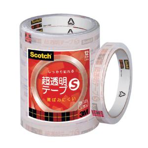 スコッチ 超透明テープS 大巻 3インチ 巻芯経76mm 幅12mm×長さ35m 1パック(10巻入) スリーエム BK-12N｜LOHACO by ASKUL