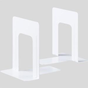 アスクル ブックエンド M ホワイト 1組（2個入）  オリジナル｜LOHACO by ASKUL