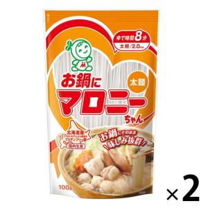 お鍋にマロニーちゃん 太麺・2.0mm 100g 1セット（2個） ハウス食品｜LOHACO by アスクル