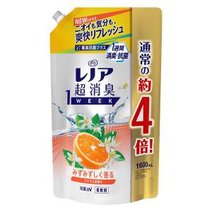 【旧パッケージ】レノア 超消臭1WEEK シトラスの香り 詰め替え 超特大 1600ml 1個 柔軟剤 P＆G