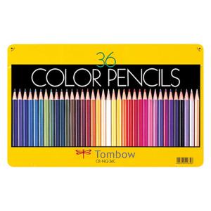 色鉛筆　缶入　36色セット　CB-NQ36C　1個　トンボ鉛筆