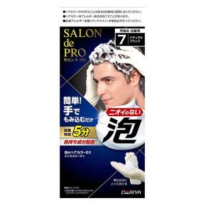 サロンドプロ 泡のヘアカラーEXメンズスピーディ 白髪用 7 ナチュラルブラック ダリヤの商品画像