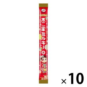 【アウトレット】1本千歳飴（赤） 10本 不二家 七五三 お祝い　シーズン菓子　縁起物　キャンデー　ちとせあめ