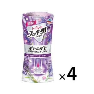 トイレのスッキーリ 置き型 アロマラベンダーの香り 400ml 4個 消臭剤 芳香剤 アース製薬｜LOHACO by ASKUL