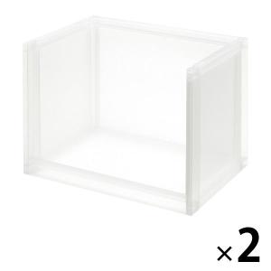 無印良品 ポリプロピレン 収納ラック 大 幅37×奥行26×高さ26cm 1セット（2個） 良品計画