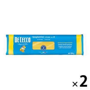 ディチェコ No.11 スパゲッティーニ 1.6mm 500g ゆで時間9分 1セット（1個×2）日清製粉ウェルナ パスタ｜LOHACO by アスクル