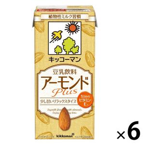 キッコーマン 豆乳飲料 アーモンド Plus 1000ml 1箱（6本入）｜LOHACO by ASKUL