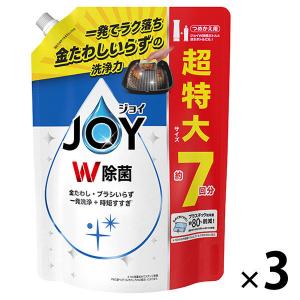 ジョイ JOY W除菌 食器用洗剤 さわやか微香 詰め替え 超特大 930mL 1セット（3個） P＆G｜LOHACO by ASKUL