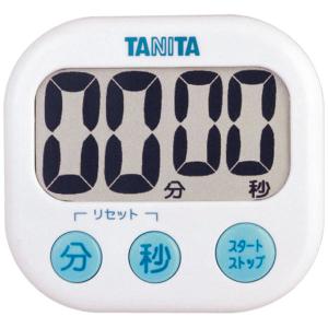 タニタ（TANITA）でか見えタイマー 100分計 ホワイト キッチンタイマー 1個｜LOHACO by ASKUL