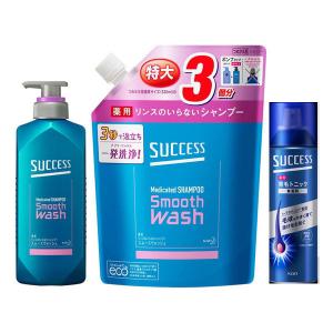 サクセス 花王 薬用シャンプー スムースウォッシュ 詰め替え 1280ml 超