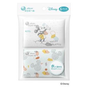 ティッシュペーパー ポケットティッシュ エリエール ディズニー デザイン 流せる ポケット ミッキー 1セット（2パック）｜LOHACO by アスクル