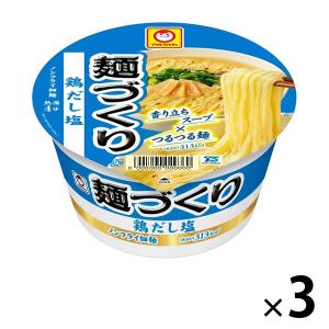 【セール】カップラーメン マルちゃん 麺づくり 鶏だし塩 ノンフライめん 3個 東洋水産｜LOHACO by ASKUL