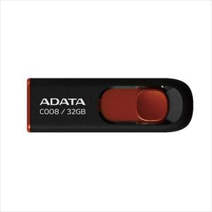 USBメモリー 32GB スライド式 USB2.0対応AC008-32G-RKD 1本 ADATA｜LOHACO by ASKUL