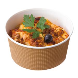 フードボウル　エンボス　未晒し　565ml　1セット（100枚：20枚入×5パック）