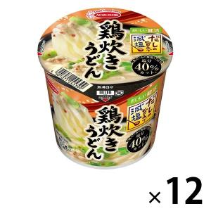 エースコック だしの旨みで減塩 鶏炊きうどん 12個