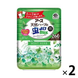 虫除け 芳香剤 置き型 玄関 お部屋 天然ハーブの虫よけパール 260日用 ミントハーブ 1セット（2個） 虫よけ対策 アース製薬