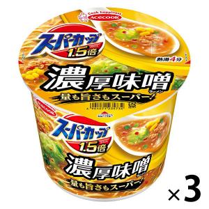 エースコック スーパーカップ1．5倍 みそラーメン 129g 1ケース