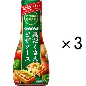 カゴメ 具だくさんピザソース 200g 1セット（3本）｜LOHACO by アスクル