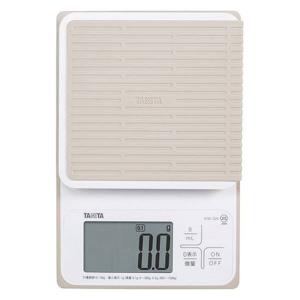 タニタ（TANITA） 洗えるキッチンスケール 3kgホワイト KW320 1個 計量器 はかり 防水 デジタルスケール お菓子作り パン作り