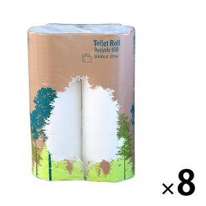2倍巻 トイレットペーパー 6ロール入 再生紙 シングル 120m ロハコオリジナルトイレットロール ロングタイプ 1箱（8パック）（イチオシ） オリジナル｜LOHACO by アスクル
