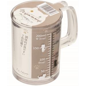 ねこの計量カップ 200ml 貝印 KAI ニャミー Nyammy DH2726 メジャーカップの商品画像