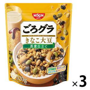 （セール）ごろグラ きなこ大豆 320g 3袋 日清シスコ シリアル