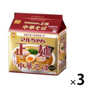 袋麺　マルちゃん正麺　中華そば　和風醤油　5食パック　1セット（3個）　東洋水産｜LOHACO by ASKUL