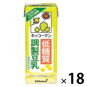 キッコーマン 低糖質調製豆乳 200ml 1箱（18本入）