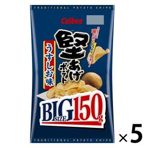 カルビー 堅あげポテトBIGうすしお味 144g 5袋