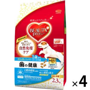 ビューティープロドッグ 歯の健康 1歳から 国産 2.3kg（小分け6袋）4袋 日本ペットフード ドッグフード ドライ 犬