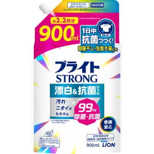 洗濯漂白剤 ブライトSTRONG（ストロング）漂白＆抗菌ジェル 詰め替え 900mL 1個 ライオン｜LOHACO by アスクル
