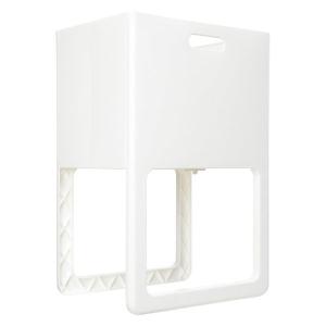 洗濯カゴ 折りたたみ＆脚付き ランドリー バスケットACOT（アコット）ホワイト I-541 1個 伊勢藤の商品画像