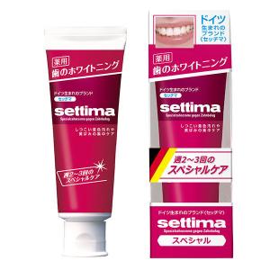 セッチマ はみがき スペシャル 80g スタンディングタイプ サンスター settima 歯磨き粉 美白 ホワイトニング 虫歯 むし歯 フッ素｜LOHACO by ASKUL