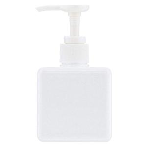 シャンプー用ディスペンサー ホワイト スクエア ボトル 250ml ベストコの商品画像