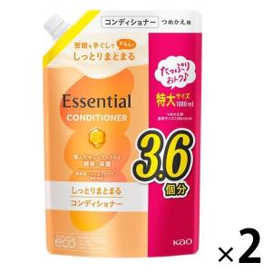 （セール）エッセンシャル しっとりまとまる コンディショナー 詰替 大容量 1080ml 2個 花王｜LOHACO by アスクル