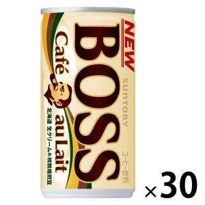 【缶コーヒー】サントリー BOSS（ボス） カフェオレ 185g 1箱（30缶入）｜LOHACO by ASKUL
