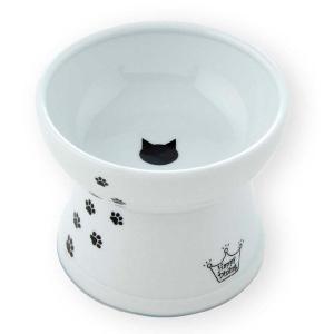 ハッピーダイニング 脚付フードボウル L シリコン付き 猫柄 猫壱の商品画像