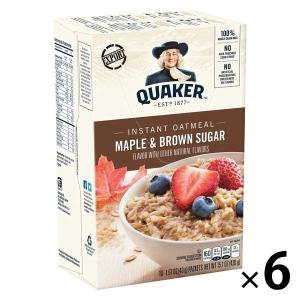 QUAKER（クエーカー） インスタントオートミール メープルブラウンシュガー 430g 1セット（6個）　シリアル